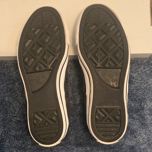 Converse Black and Red Canvas Sneakers - Picture 6 of 8